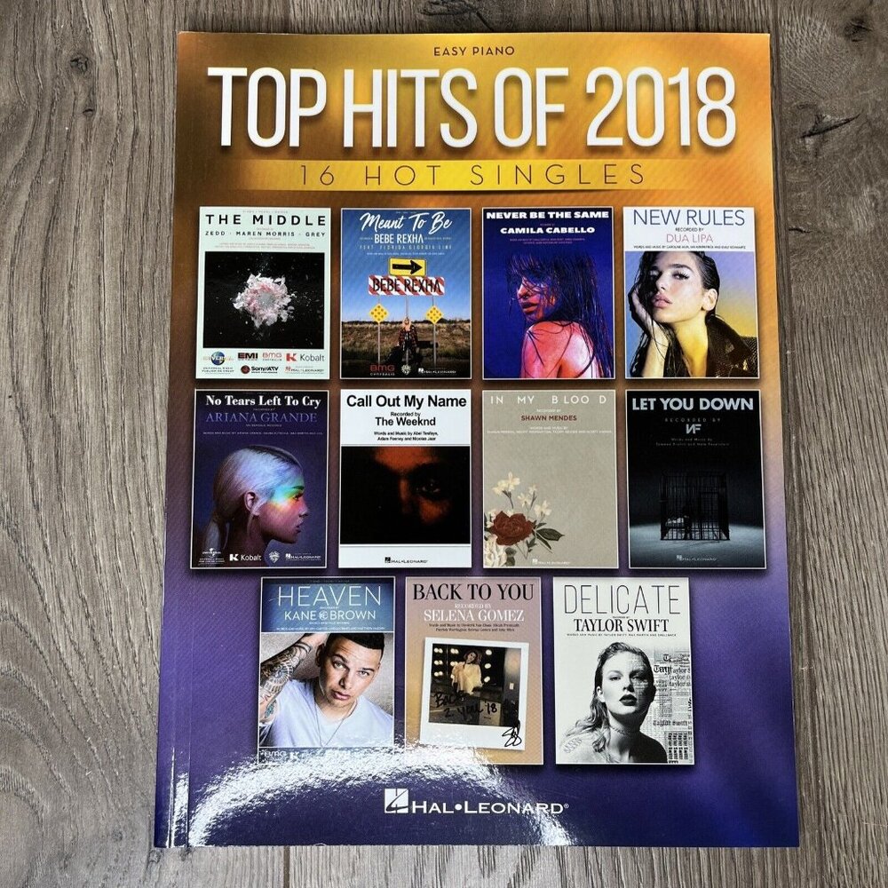 Top Hits Of 2018: Easy Piano 16 Hot Singles Hal Leonard - Picture 2 of 5
